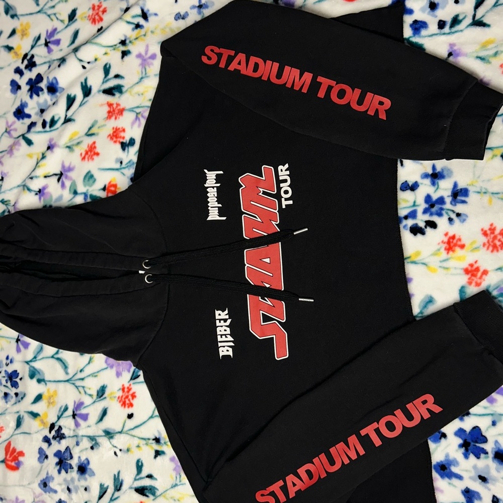 Justin Bieber Black Hoodie with Drawstring